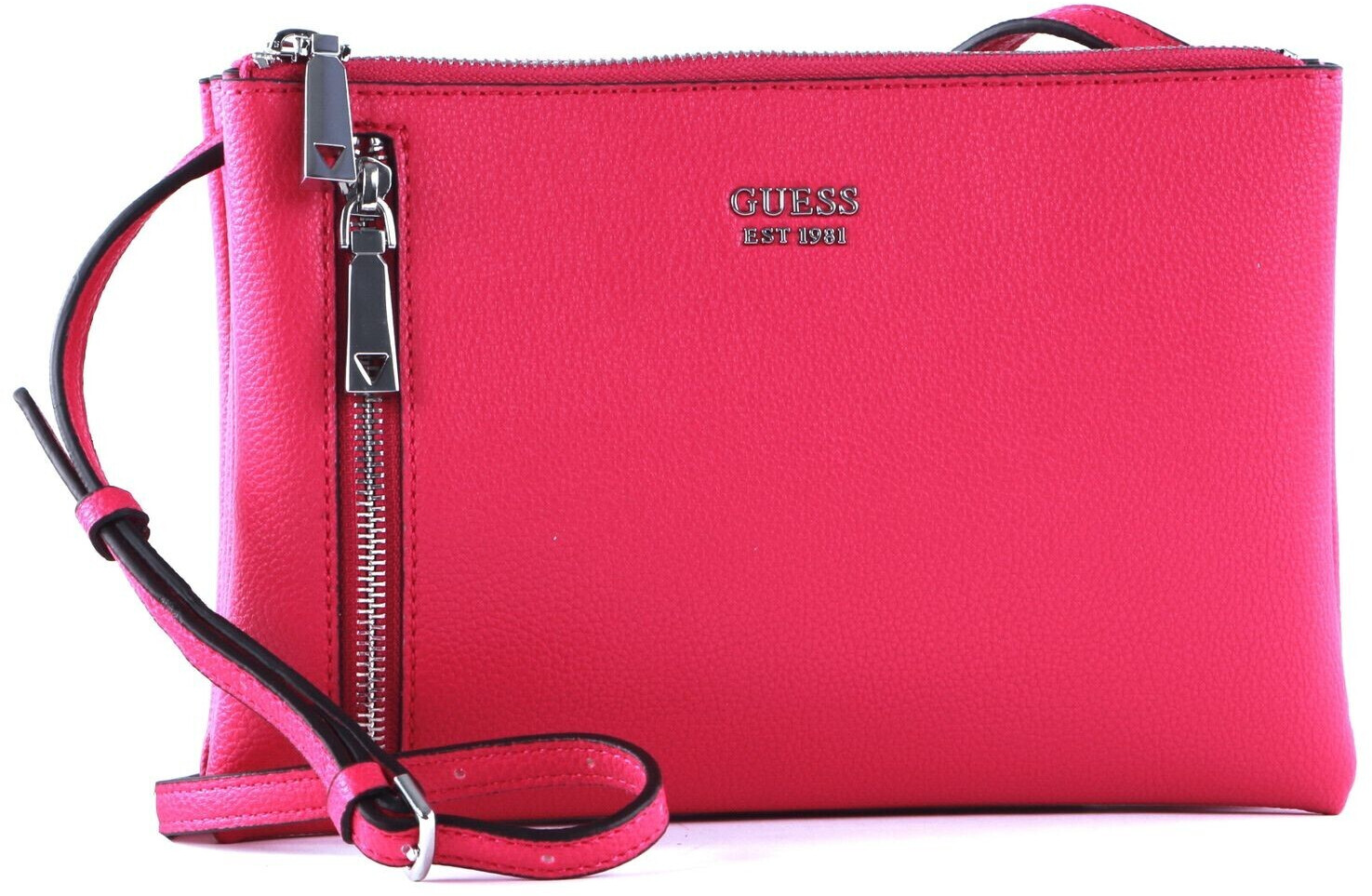 Guess Naya Double Zip Crossbody Fuchsia au meilleur prix sur idealo.fr