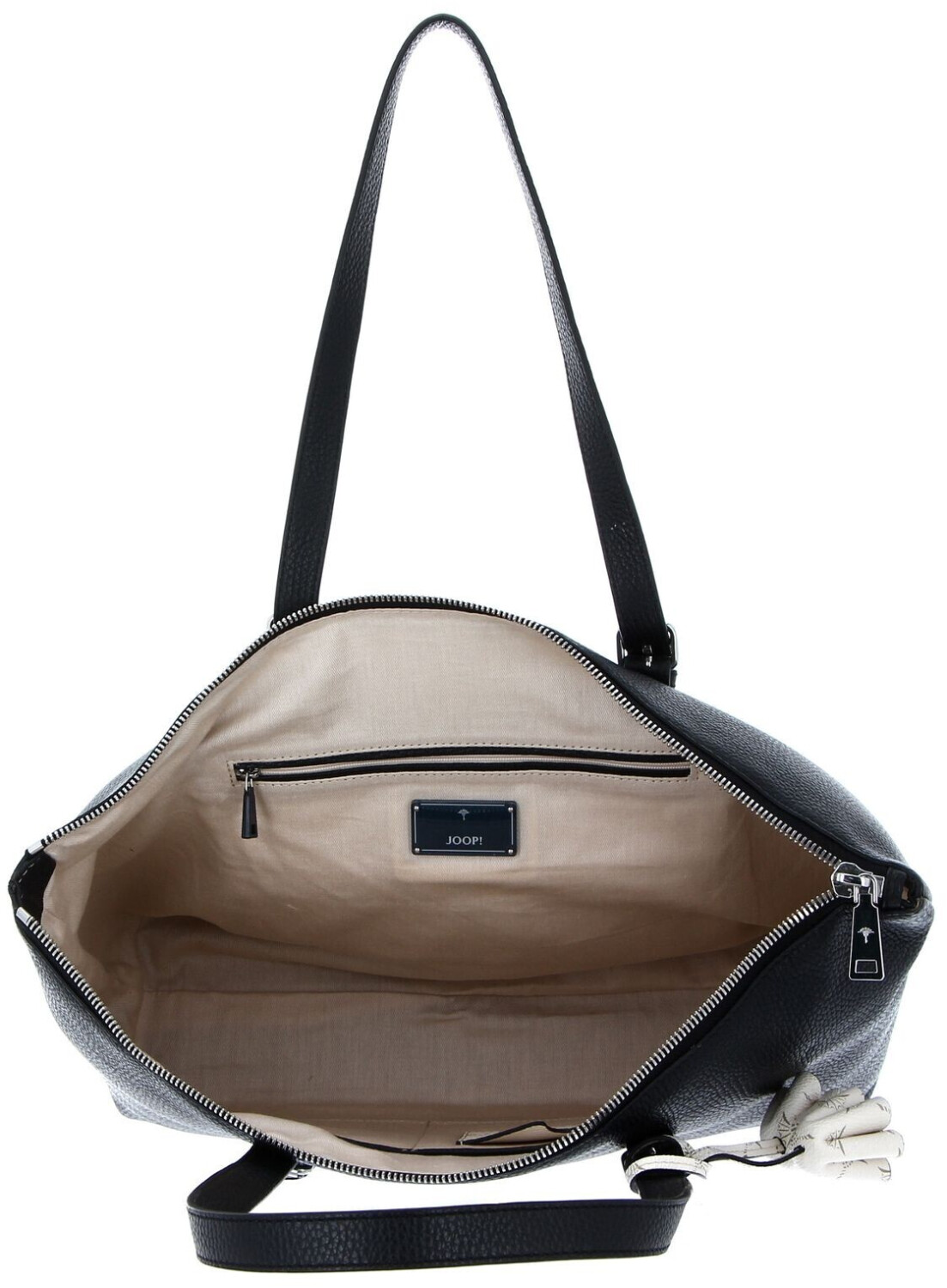 Joop! Chiara 2.0 Marla Shopper Borsa In Pelle Nera, Elegante E Spaziosa Per La Città