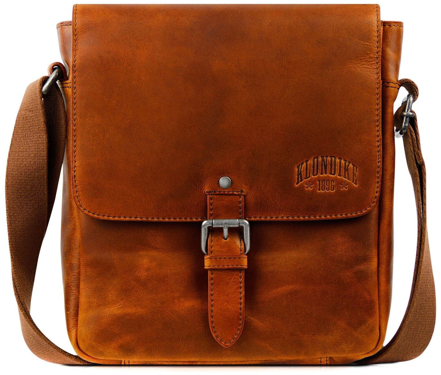 Klondike 1896 Digger Erin Shoulderbag with Flap Cognac