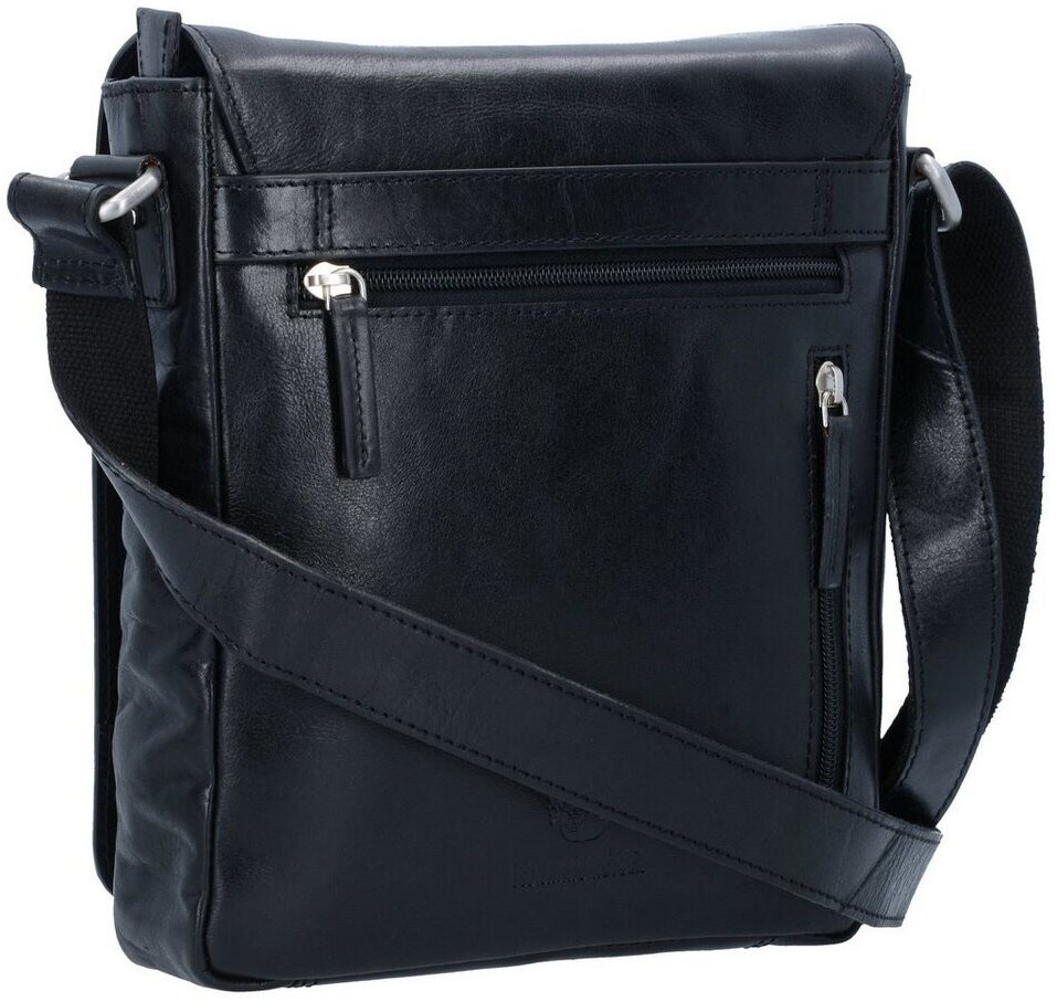 Sac Bandoulière Leonhard Heyden Helsinki Noir – Sac Ordinateur Nylon, Imperméable, Réglable, Taille L
