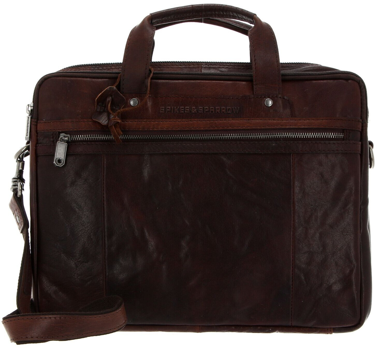 Spikes & Sparrow Bronco Business Bag S Dark Brown