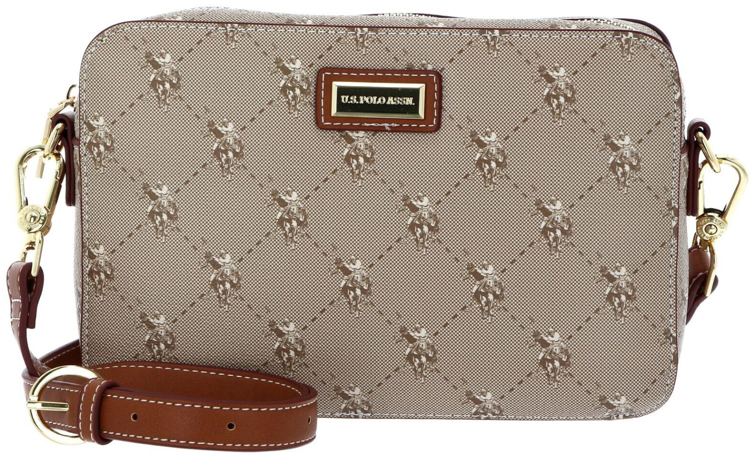 U.S. Polo Assn. Hampton Crossbody Bag Brown