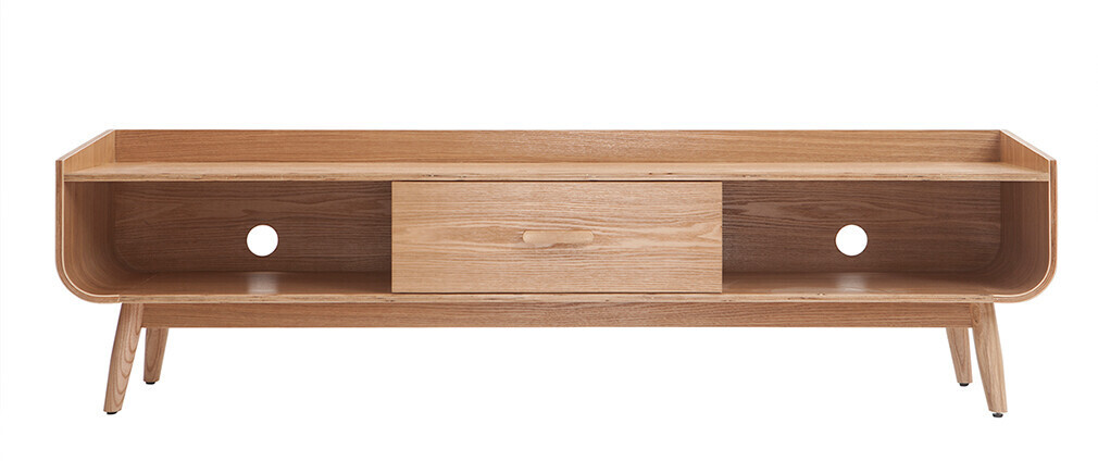 Miliboo Meuble TV Hallen frêne