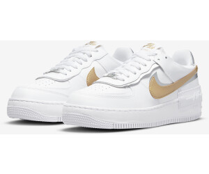 Nike Air Force 1 Shadow Women white/metallic silver/metallic gold ... Nike Air Force 1 Shadow Women white/metallic silver/metallic gold ...