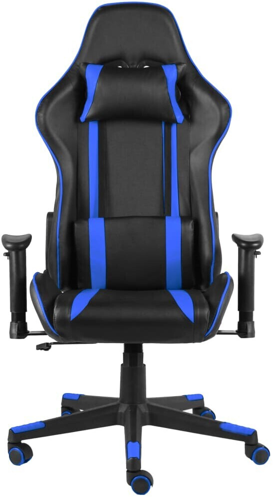 vidaXL Chaise de gaming pivotante Bleu