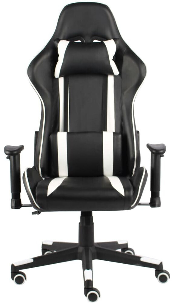 vidaXL Chaise de gaming pivotante Blanc