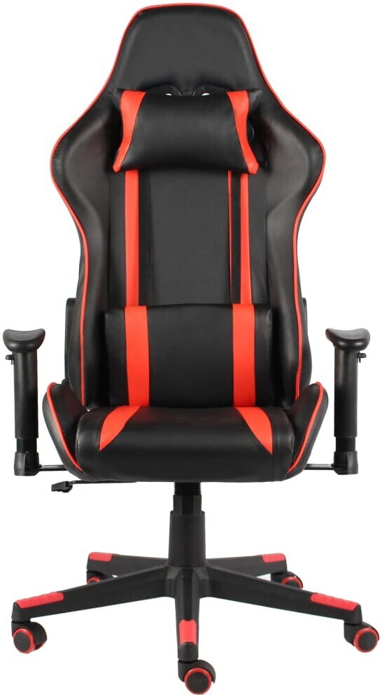 vidaXL Chaise de gaming pivotante Rouge
