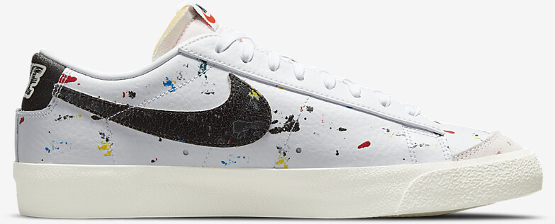 nike blazer low white black sail