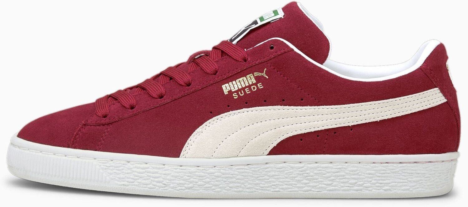 puma suede cabernet white