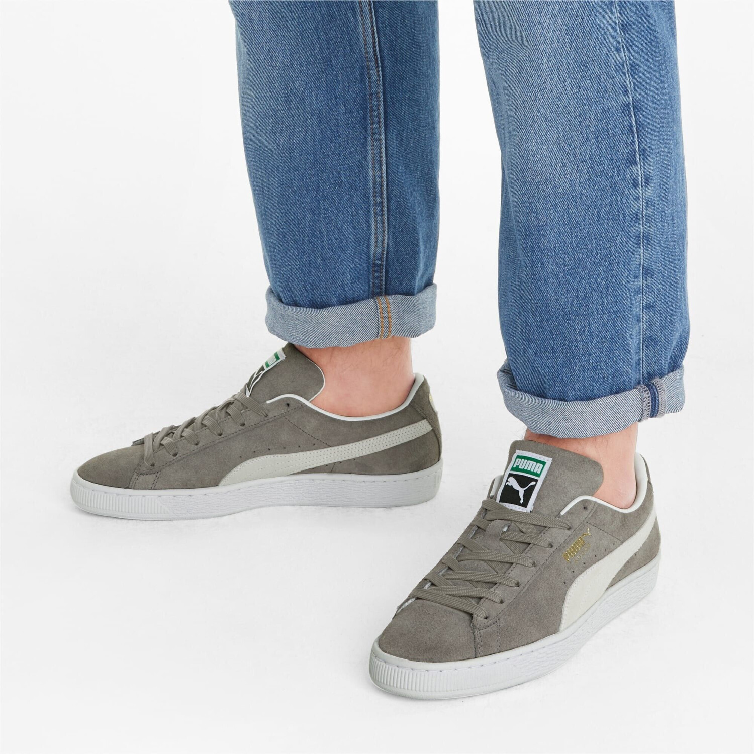 Puma Suede Classic XXI steel gray white ab 61 56 Preisvergleich bei idealo