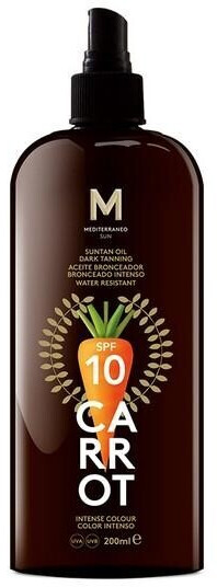 Mediterraneo Sun huile solaire carotte Spf10 (100 ml)
