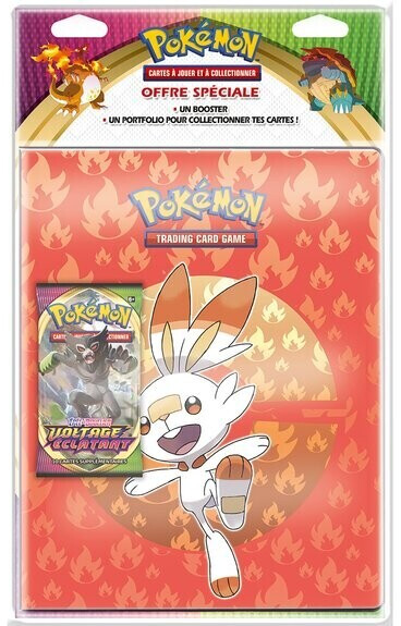 Asmodée Pokémon Pack Portfolio et booster Épée & Bouclier Voltage éclatant EB04 (français)