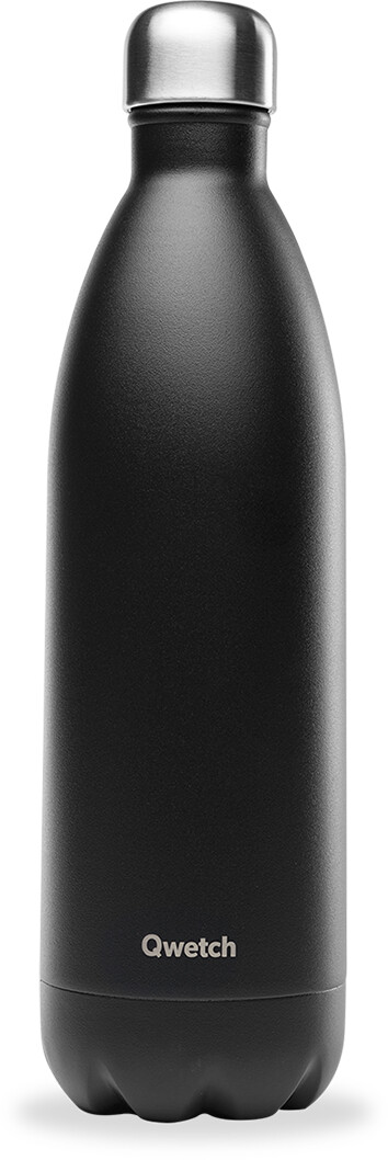 Qwetch Bouteille Isotherme matt 1L noir