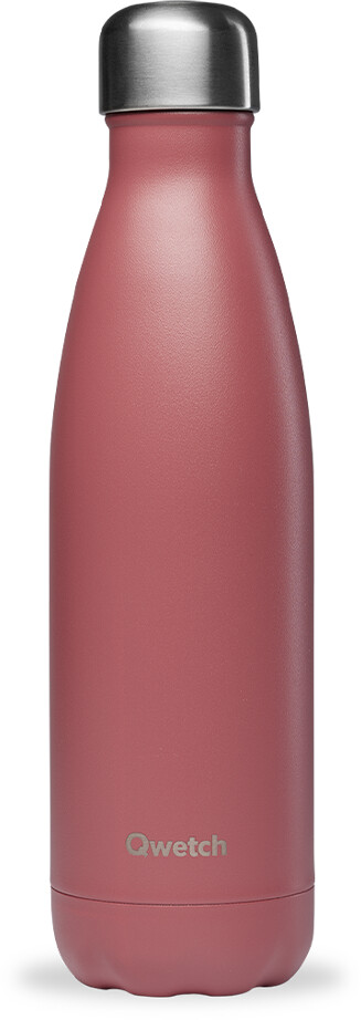 Qwetch Bouteille isotherme matt 750 ml Bois de rose