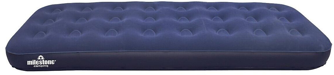 Milestone Camping Double Flocked Inflatable Airbed
