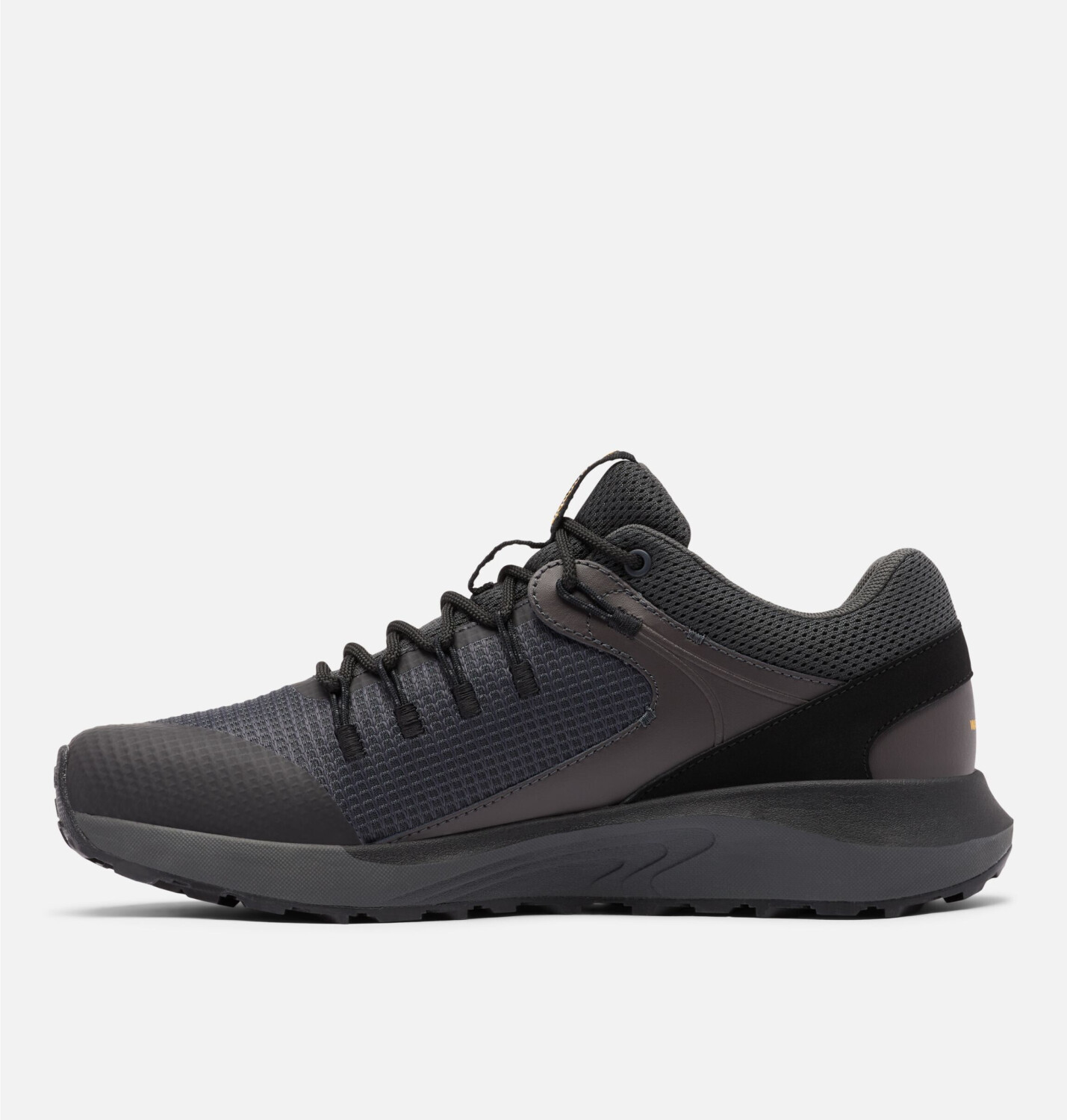 columbia men's trailstorm waterproof dark grey bright gold 10