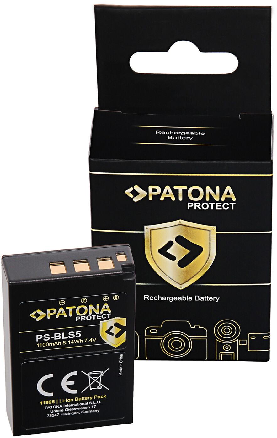 Patona Battery Replacement Protect for Olympus BLS-5 (1100mAh)