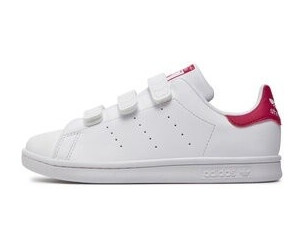 Buy Adidas Stan Smith Cloud White Cloud White Bold Pink Kinder
