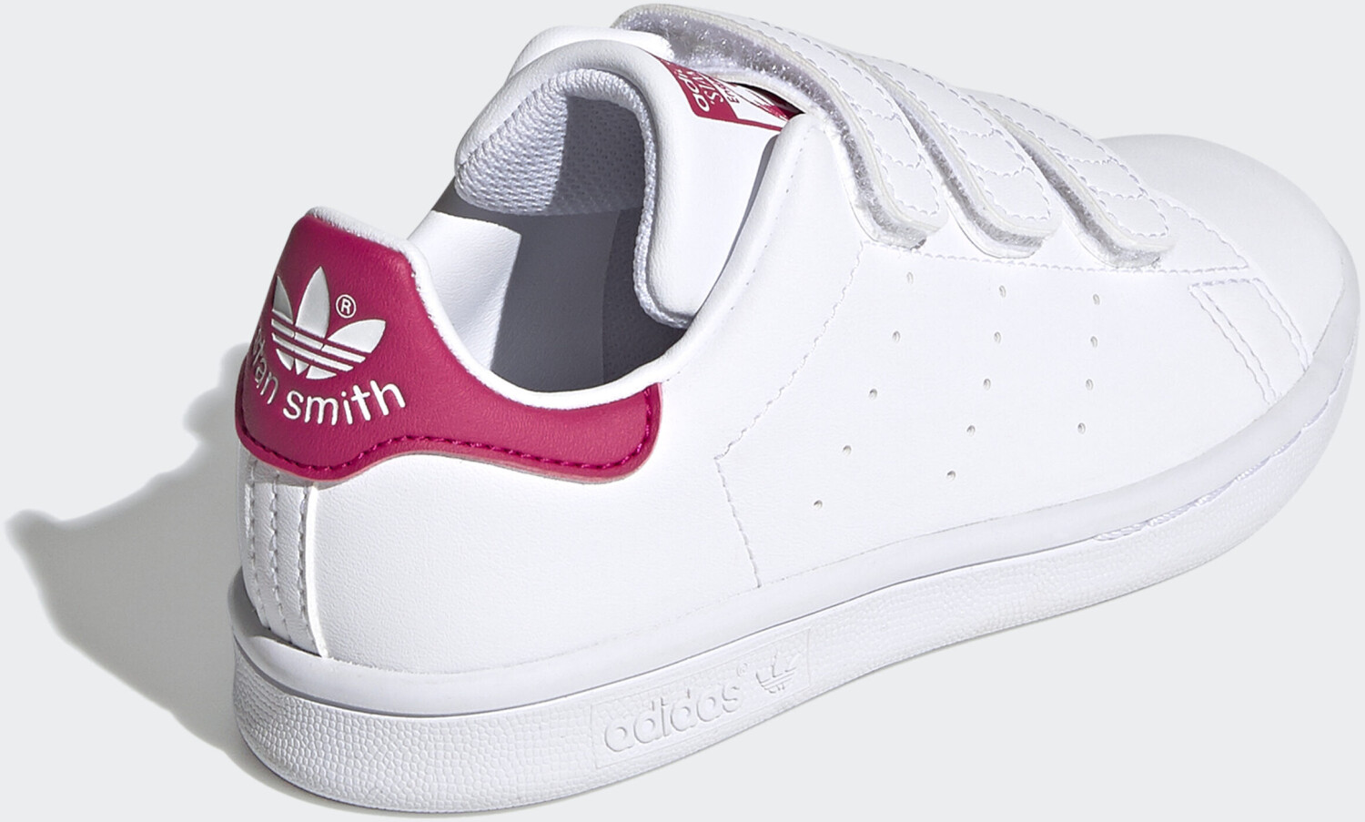 Buy Adidas Stan Smith Cloud White/Cloud White/Bold Pink Kinder from £32.50  (Today) – Best Deals on