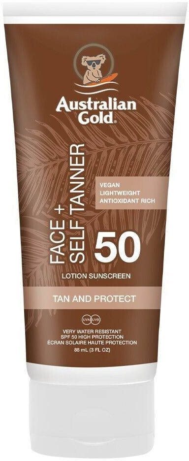 Australian Gold Face and Self Tanner SPF50 (88ml)
