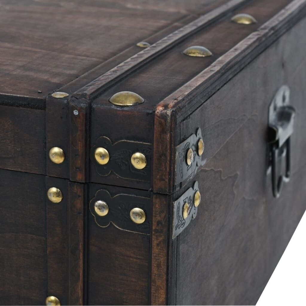 vidaXL Solid Wood Coffee Table with Storage Chest