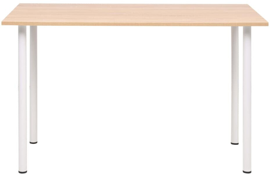 vidaXL Dining Table Oak & White