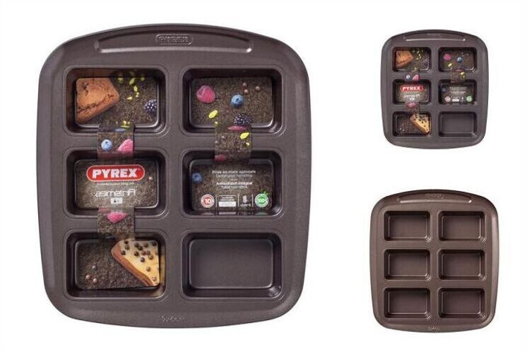 Pyrex Plat mini cakes en métal 6 cavités asimetriA au meilleur prix sur