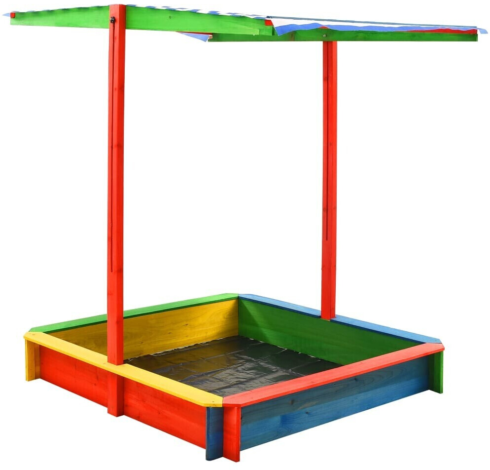 vidaXL Bac à sable multicolore