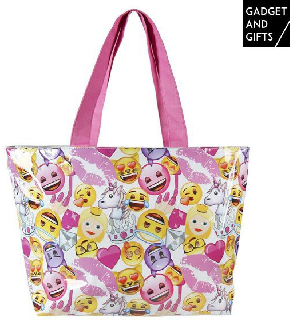 Totalcadeau Sac de plage avec émoji