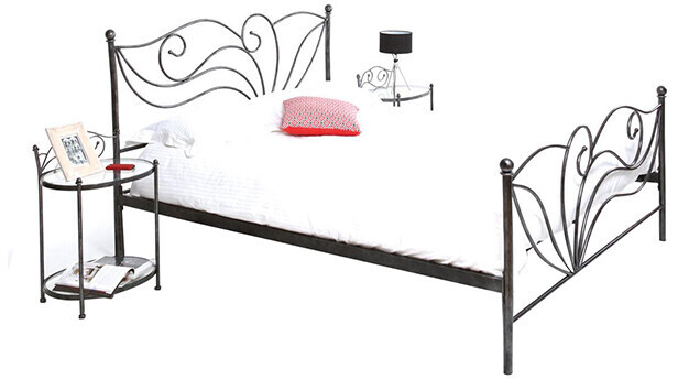 Miliboo Lit baroque Venezia 160 x 200 cm noir