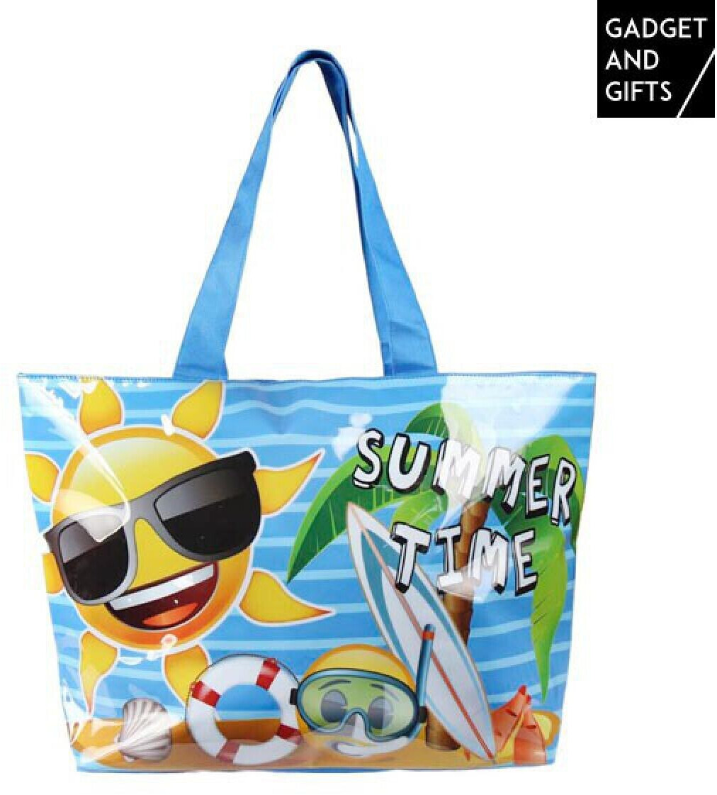 Totalcadeau Sac de plage avec smiley