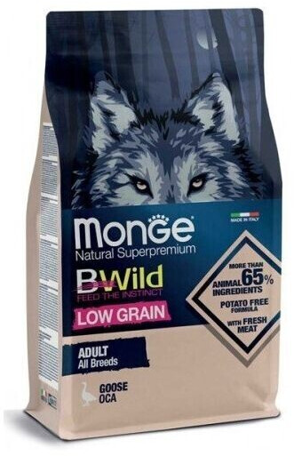 Monge Bwild Dog Low Grain Adult Goose 2,5 KG