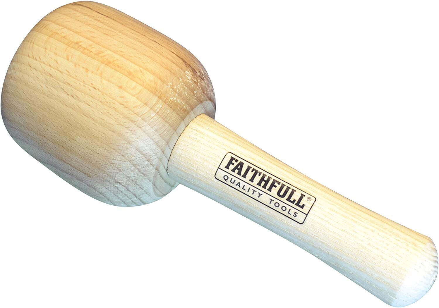 Faithfull Tools FAICM90HD Heavy-Duty Carvers Mallet Beech 90mm, Brown