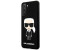 Karl Lagerfeld Iconic Full Body Silikon Cover für Samsung Galaxy S21+ - schwarz