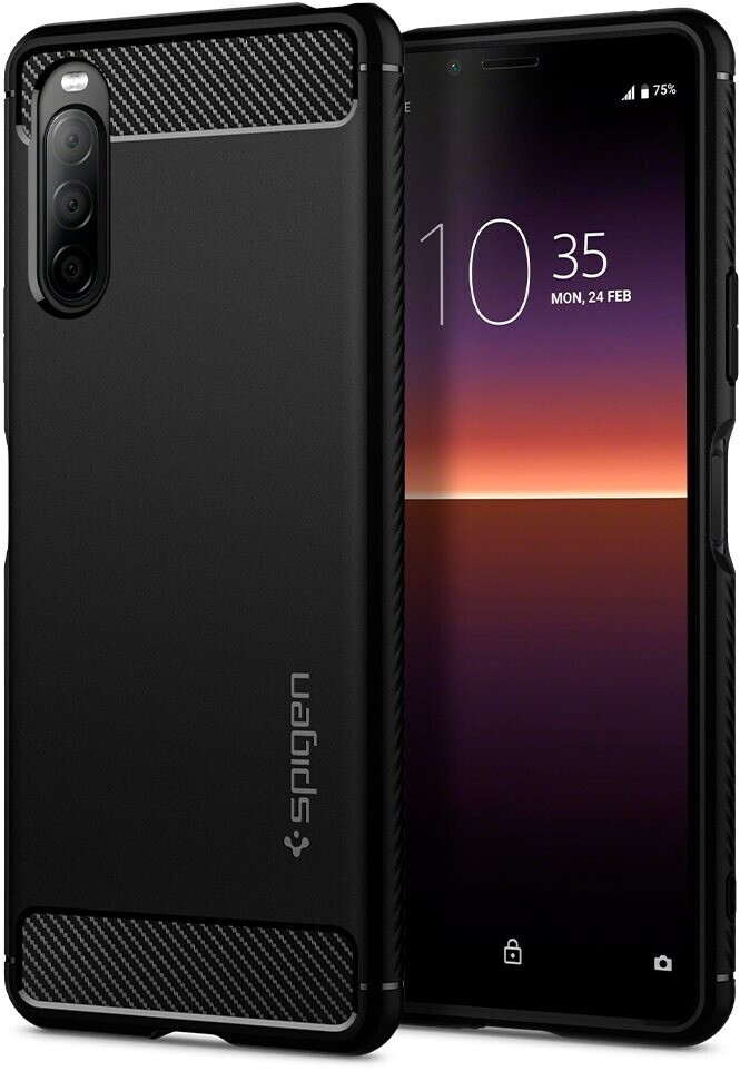 Spigen Rugged Armor Black Sony Xperia 10 II