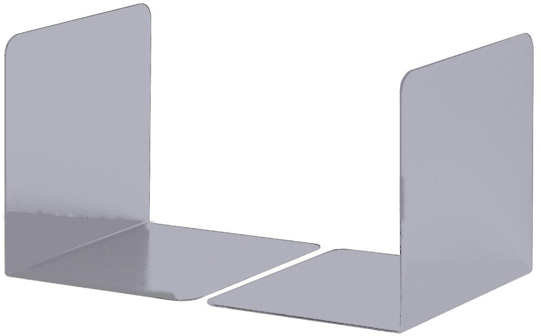 DURABLE 324323 S Size Bookends Set of 2 Silver
