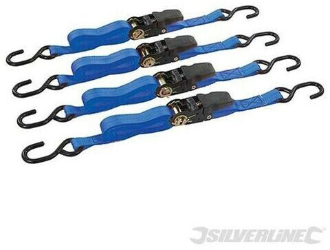Silverline Set de sangles d'arrimage 4 m (10005130)