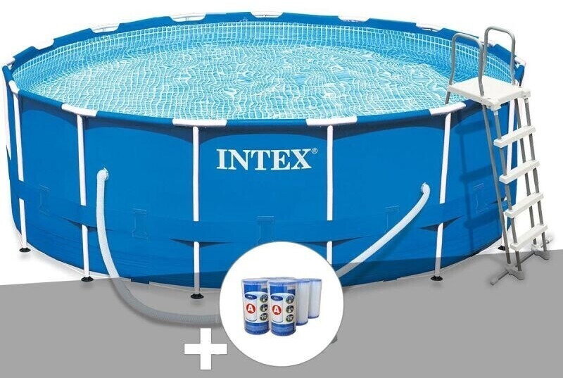 Intex Metal Frame ronde 457 x 122 cm (28242) 6 cartouches filtre