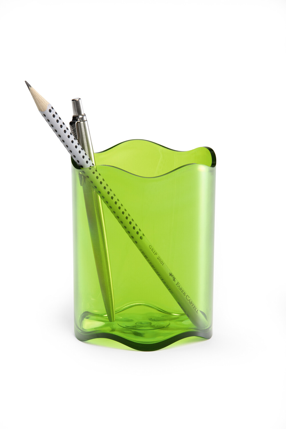 DURABLE 1701235017 TREND Pen Cup Translucent Light Green
