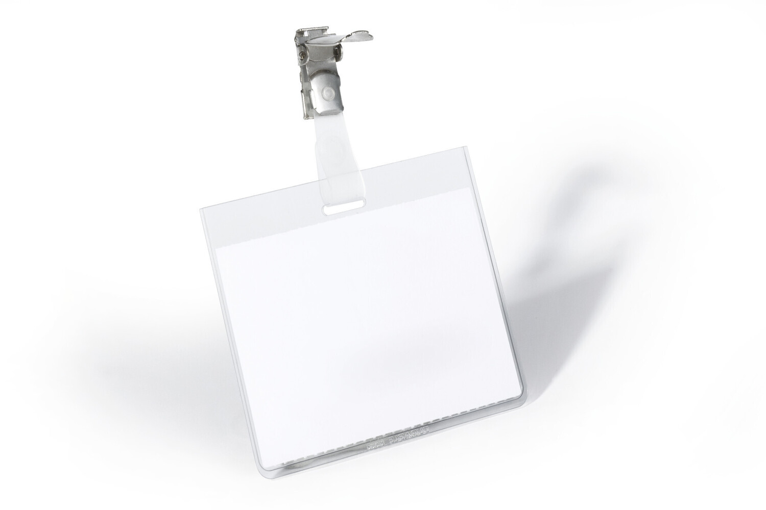 DURABLE 800319 Security Name Badge Landscape 60 x 90 mm Transparent Pack of 25