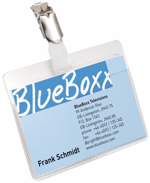 DURABLE 810619 Namensschild mit Clip 60x90mm Kunststoff Packung 25-Stk.  transparent ab 29,91 €