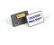 DURABLE 812910 Namensschild Clip-Card mit Magnet 40x75 mm Packung 25-Stk. grau
