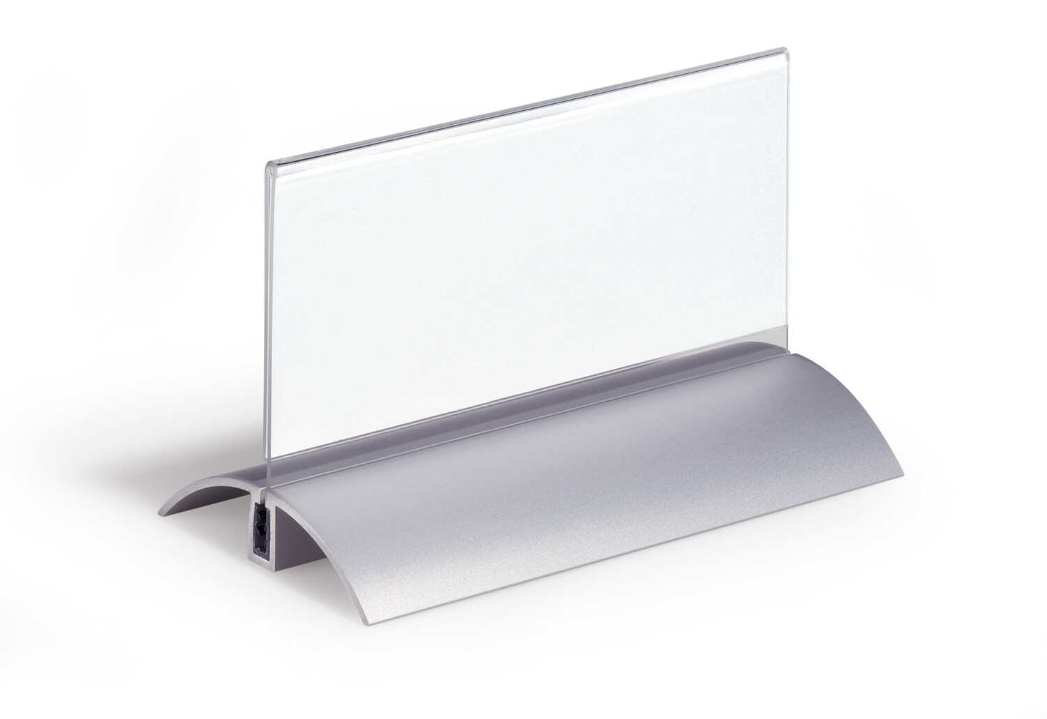 DURABLE 820119 Table Place Name Holder Deluxe 61 x 150 mm Acryl 2 Pieces Transparent