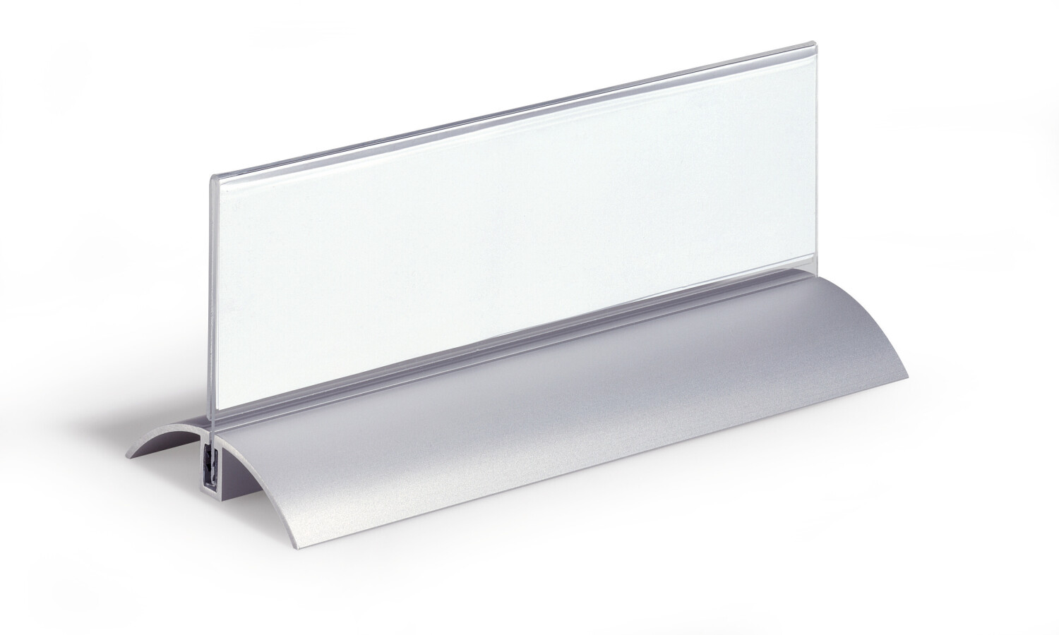 DURABLE 820219 Table Place Name Holder Deluxe 61x210mm Acryl 2 Pieces Transparent