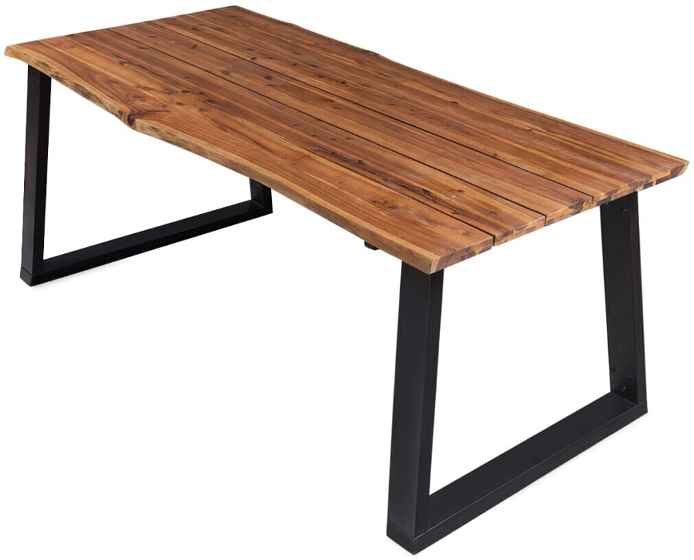 vidaXL Dining Table Solid Acacia Wood - 170cm