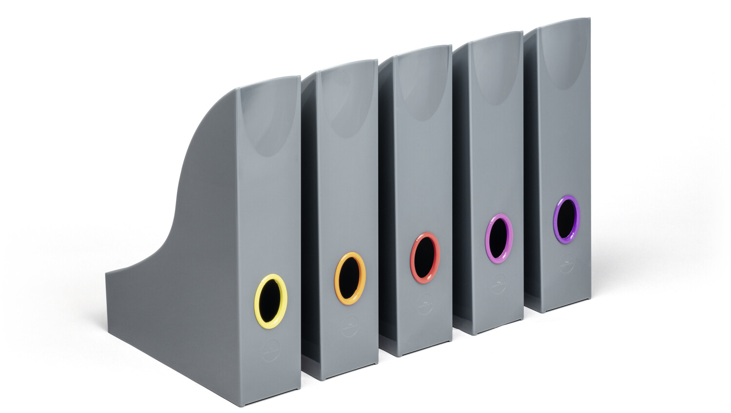DURABLE 770657 VARICOLOR MAGAZINE RACK Pack of 5 Anthracite Grey