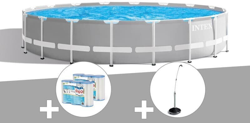 Intex Prism Frame ronde 549 x 122cm (26732) + douche solaire + 6 cartouches filtrantes