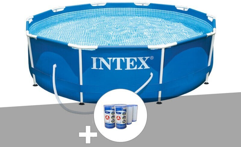 Intex Metal Frame 305 x 76 cm (28202) + 6 cartouches filtres