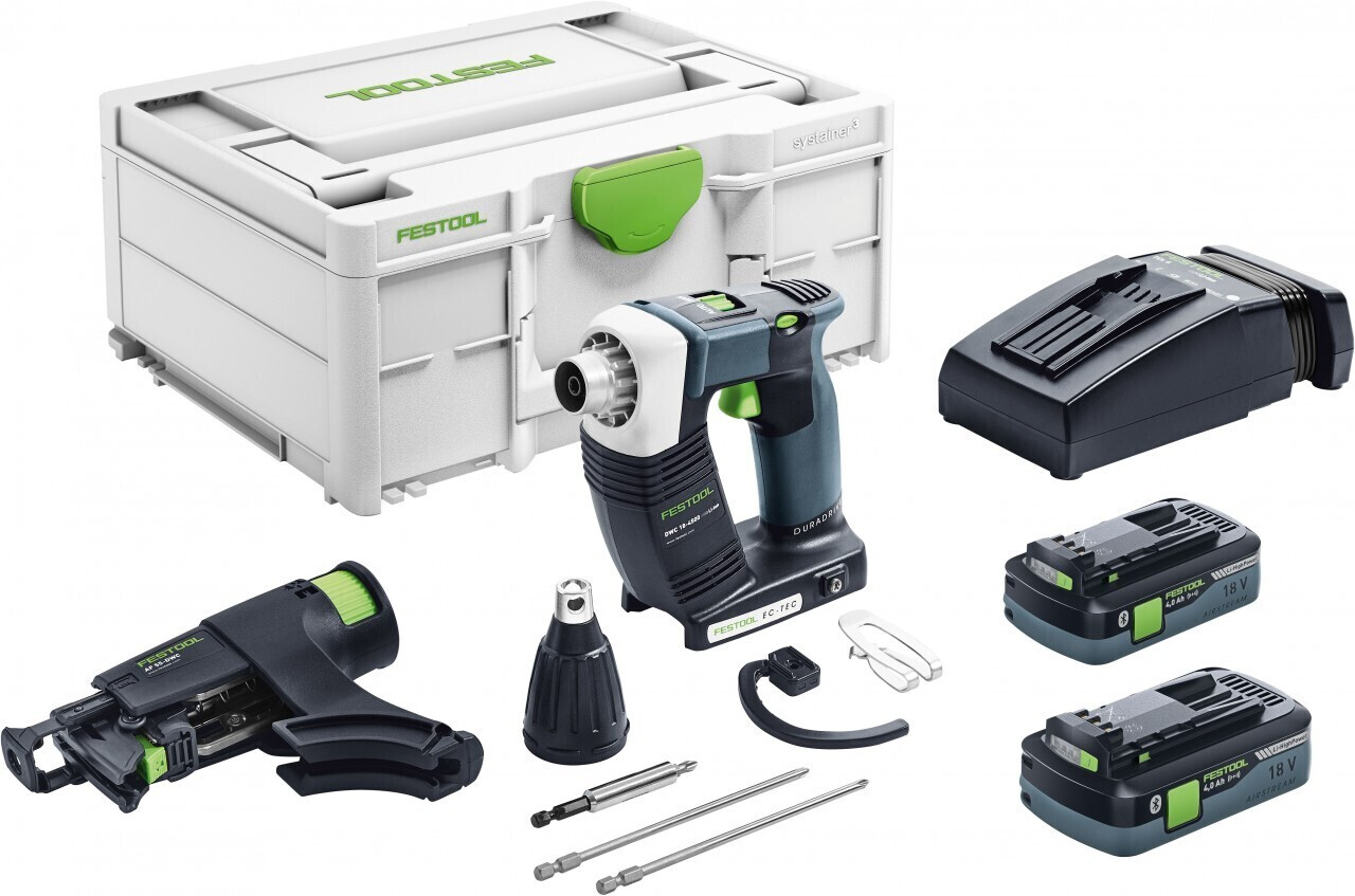Festool DWC 18-4500 HPC 2x 4,0 Ah Batteries + charger