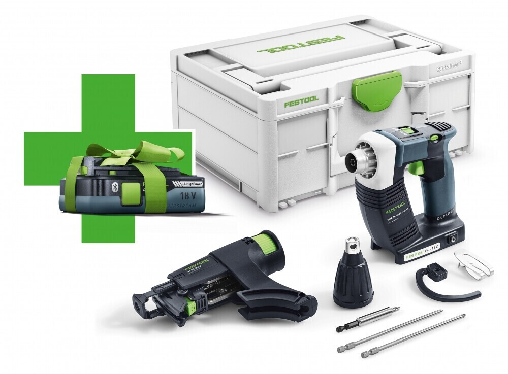 Festool DWC 18-4500 Basic 4,0 DURADRIVE 4,0 Ah Battery + systainer no charger